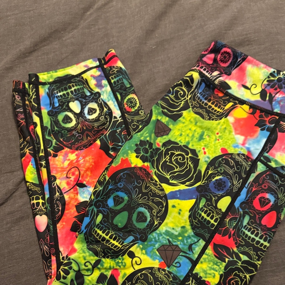 Constantly Varied Gear Multicolor Skull Leggings